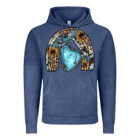 Vintage Denim sunflower gemstone rainbow Vintage Hoodie - JahusDesignShop