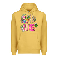 Antique Gold Love Easter Premium Hoodie - NancyCooperArtShop