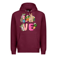 Burgundy Love Easter Premium Hoodie - NancyCooperArtShop