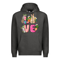 Charcoal Heather Love Easter Premium Hoodie - NancyCooperArtShop
