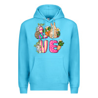 Ocean Blue Love Easter Premium Hoodie - NancyCooperArtShop