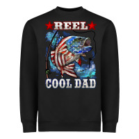 Black Reel Cool Dad Bass Heavyweight Sweatshirt - LillyAllenDesigns