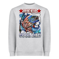 Reel Cool Dad Bass Heavyweight Sweatshirt | Teevron