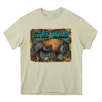 Stay Wild Aztec Bison Heavy Core Tee | Teevron