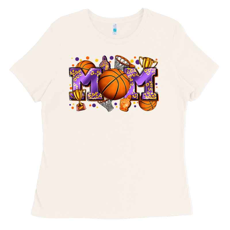 Mom Basketball Ladies Tee by Zillion Design Studio | Teevron