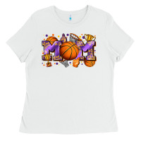 White mom basketball Ladies Tee - Zillion Design Studio