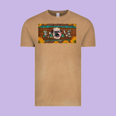Western Heifer Mom With Sunflowers And Turquoise License Plate Vintage Tee Designed By Artiststas