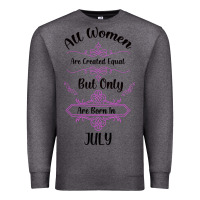 Charcoal Heather all women are created equal but only the smartest are born in july bla Premium Sweatshirt - Bettercallsaul