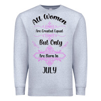 Heather Grey all women are created equal but only the smartest are born in july bla Premium Sweatshirt - Bettercallsaul