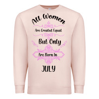 Pale Pink all women are created equal but only the smartest are born in july bla Premium Sweatshirt - Bettercallsaul