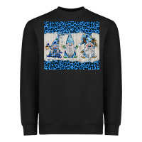 Black snowy christmas gnomes Heavyweight Sweatshirt - BarkalooDesign
