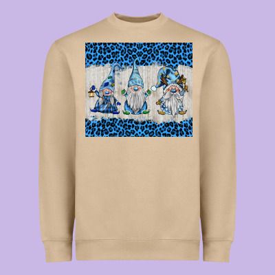 Snowy Christmas Gnomes Heavyweight Sweatshirt Designed By Barkaloodesign