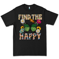 Black Kind The Happy Premium Tee - CowhideDigitalArt