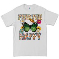 Dove Grey Kind The Happy Premium Tee - CowhideDigitalArt