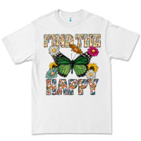 White Kind The Happy Premium Tee - CowhideDigitalArt