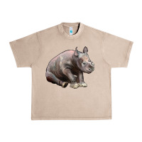 French Oak Baby Rhino Illustrations Urban Heavy Tee - LillyAllenDesigns