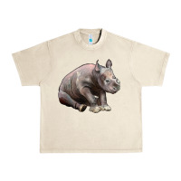 Sandshell Baby Rhino Illustrations Urban Heavy Tee - LillyAllenDesigns