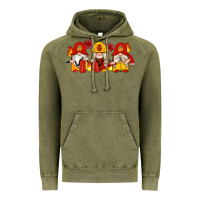 Vintage Olive firefighter gnomes Vintage Hoodie - Artiststas