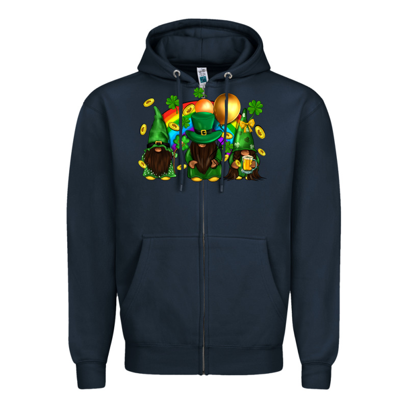 St. Patrick's Afro Gnomies With Rainbow Zipper Hoodie by BundleAndBundleShop | Teevron