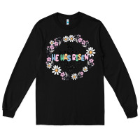 Black he has risen Long Sleeve Tee - MaliasSmallBusiness