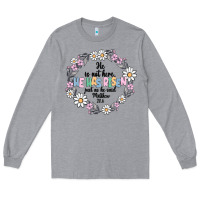 Heather Grey he has risen Long Sleeve Tee - MaliasSmallBusiness
