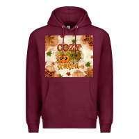 Burgundy Fall Cozy Season Premium Hoodie - texasbilliewilder