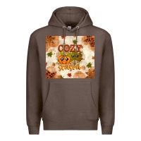 Coffee Fall Cozy Season Premium Hoodie - texasbilliewilder