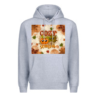 Heather Grey Fall Cozy Season Premium Hoodie - texasbilliewilder