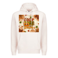 Pale Pink Fall Cozy Season Premium Hoodie - texasbilliewilder