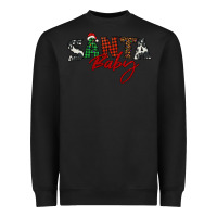 Black Santa baby Heavyweight Sweatshirt - BarkalooDesign