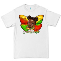 White juneteenth butterfly black girl Premium Tee - HRA Design Shop