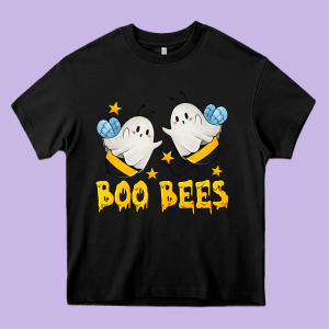 Boo Bees Heavy Core Tee Designed By Texasbilliewilder