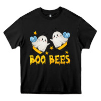 Black Boo Bees Heavy Core Tee - texasbilliewilder