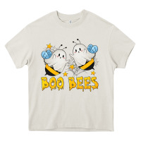 Cream Boo Bees Heavy Core Tee - texasbilliewilder