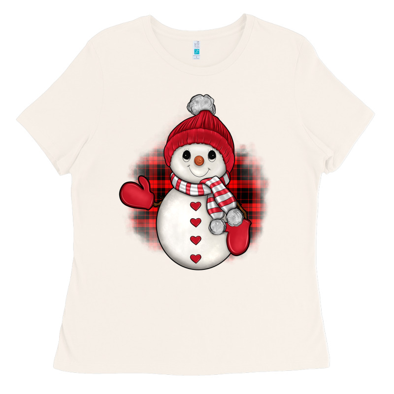 Snowman Christmas Ladies Tee by JahusDesignShop | Teevron