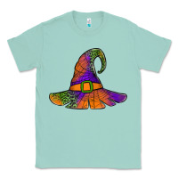 Seafoam Spider Web Witch Hat Classic Tee - Jasminsmagicworld