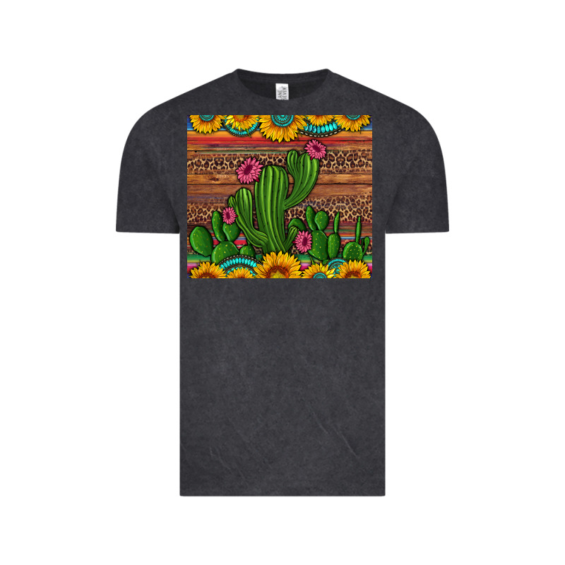 Sunflowers Turquoise Serape Cactus Tumbler Vintage Tee by Artiststas | Teevron