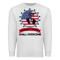Oatmeal Heather DONALD TRUMP 2016 WE SHALL OVERCOMB Premium Sweatshirt - Bettercallsaul