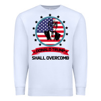White DONALD TRUMP 2016 WE SHALL OVERCOMB Premium Sweatshirt - Bettercallsaul