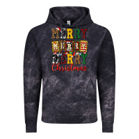 Cloud Black merry merry merry christmas ado Vintage Hoodie - AdoDesignShop