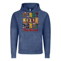 Vintage Denim merry merry merry christmas ado Vintage Hoodie - AdoDesignShop