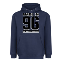 Navy Made In 96 24 Years Of Awesome Heavyweight Hoodie - Bettercallsaul