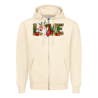Sandshell Love And Santa With Gift Boxes Zipper Hoodie - BundleAndBundleShop