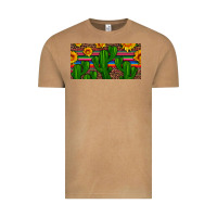Vintage Camel sunflowers and cactus license plate Vintage Tee - Artiststas