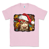 Bubblegum Pink Christmas Cow Classic Tee - LillyAllenDesigns