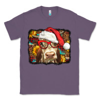 Lavender Christmas Cow Classic Tee - LillyAllenDesigns