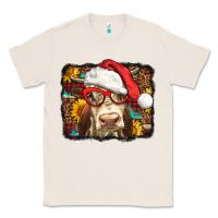 Natural Christmas Cow Classic Tee - LillyAllenDesigns