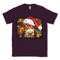 Plum Christmas Cow Classic Tee - LillyAllenDesigns