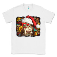 White Christmas Cow Classic Tee - LillyAllenDesigns