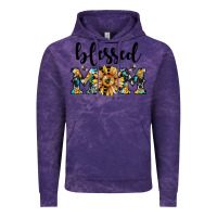 Cloud Purple blessed mom Vintage Hoodie - JahusDesignShop